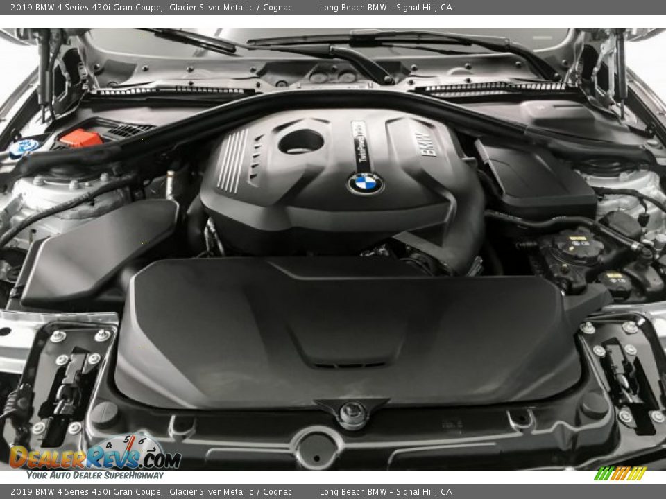 2019 BMW 4 Series 430i Gran Coupe Glacier Silver Metallic / Cognac Photo #9