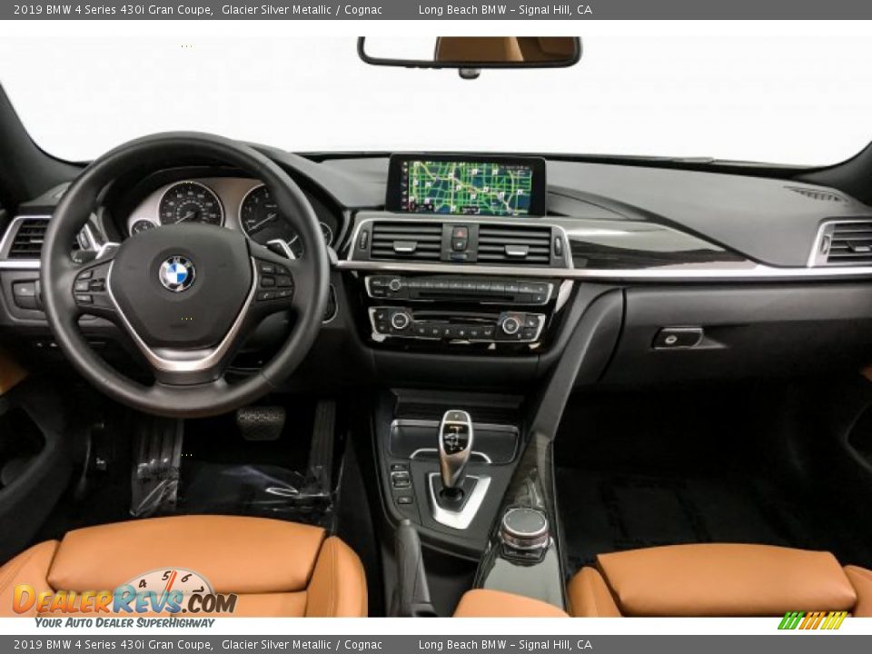 2019 BMW 4 Series 430i Gran Coupe Glacier Silver Metallic / Cognac Photo #23