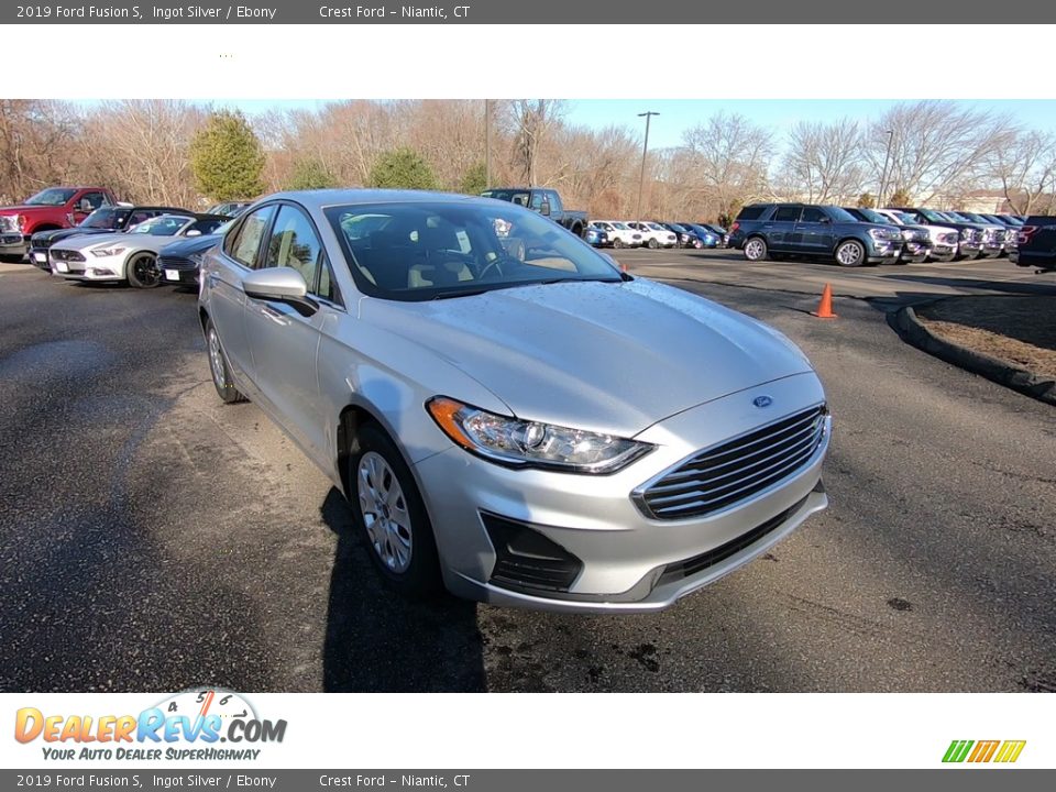 2019 Ford Fusion S Ingot Silver / Ebony Photo #1