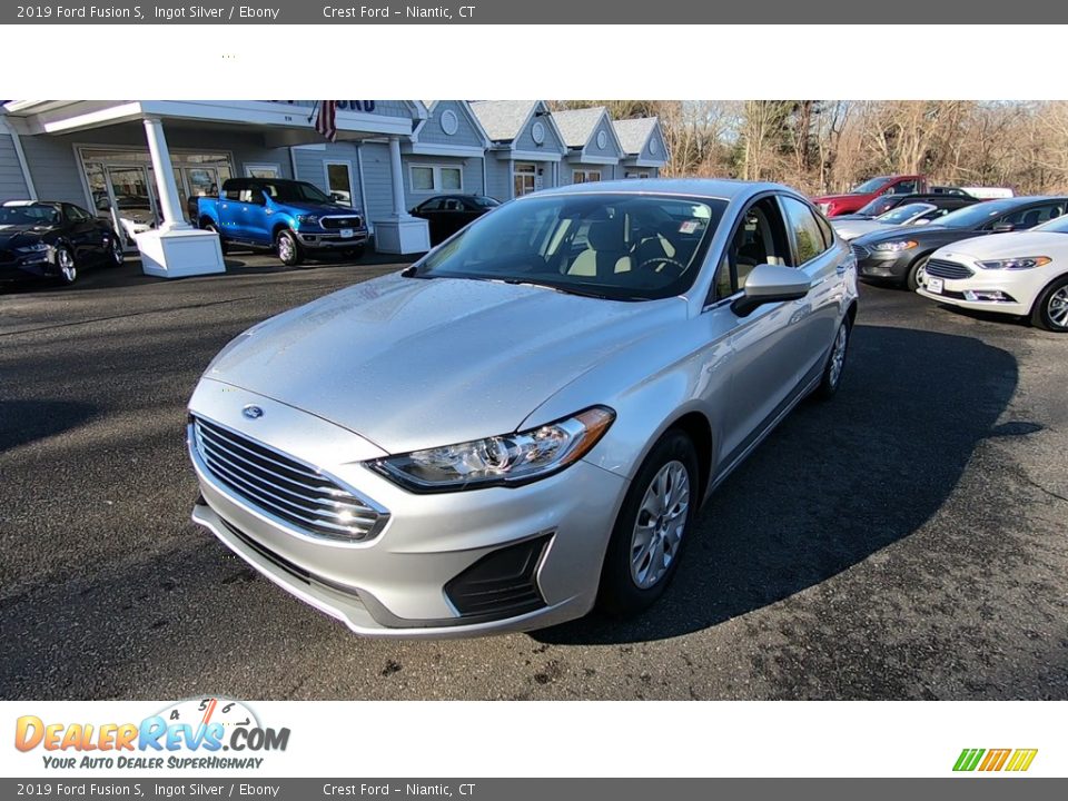 2019 Ford Fusion S Ingot Silver / Ebony Photo #3