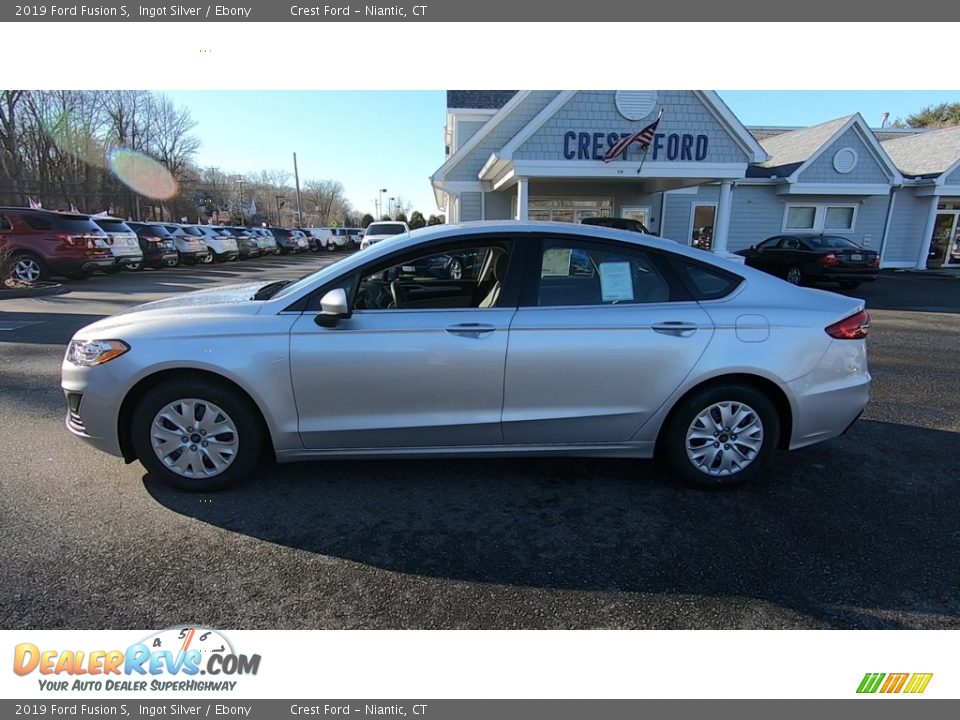 2019 Ford Fusion S Ingot Silver / Ebony Photo #4
