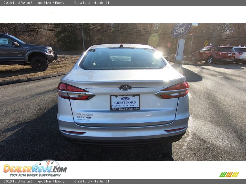 2019 Ford Fusion S Ingot Silver / Ebony Photo #6