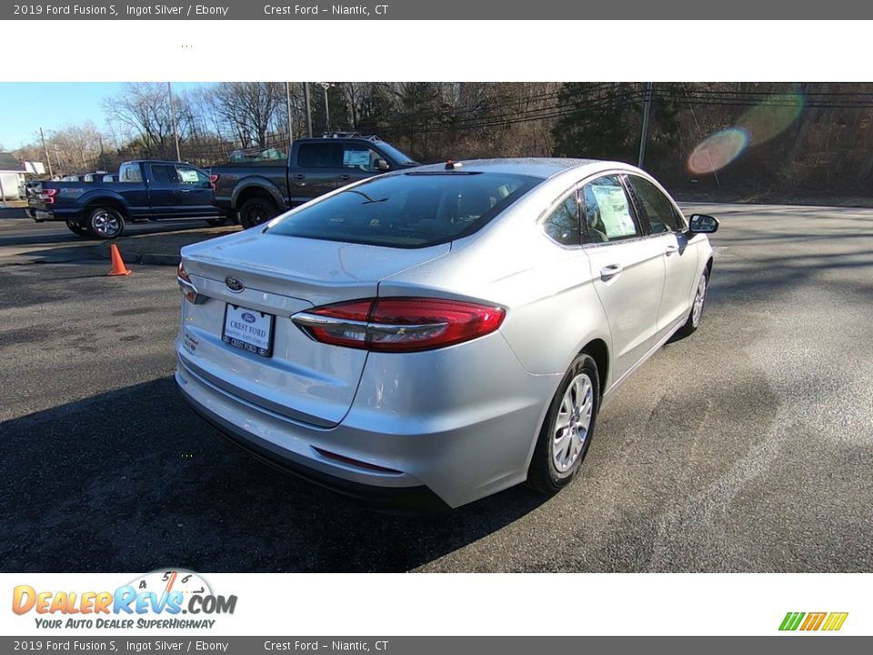 2019 Ford Fusion S Ingot Silver / Ebony Photo #7