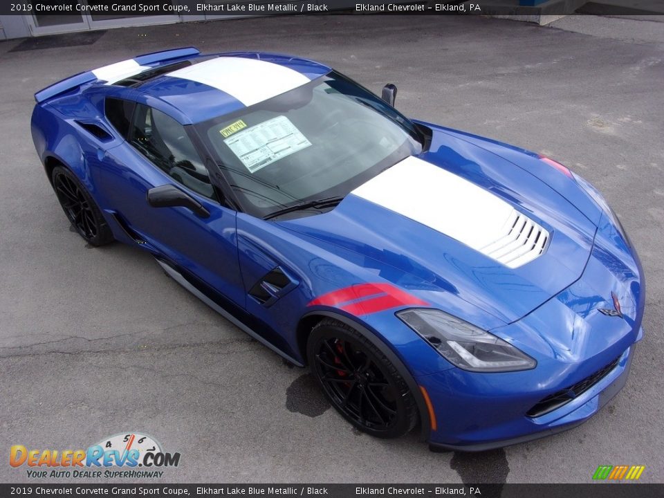 2019 Chevrolet Corvette Grand Sport Coupe Elkhart Lake Blue Metallic / Black Photo #1