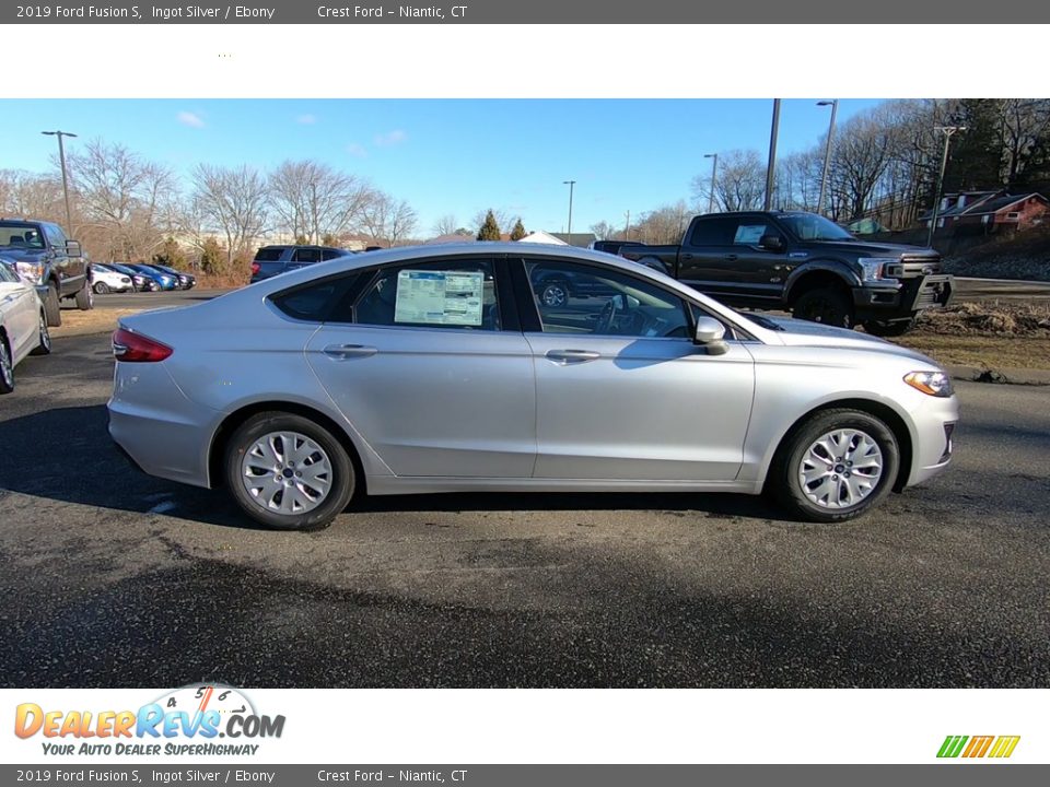 2019 Ford Fusion S Ingot Silver / Ebony Photo #8