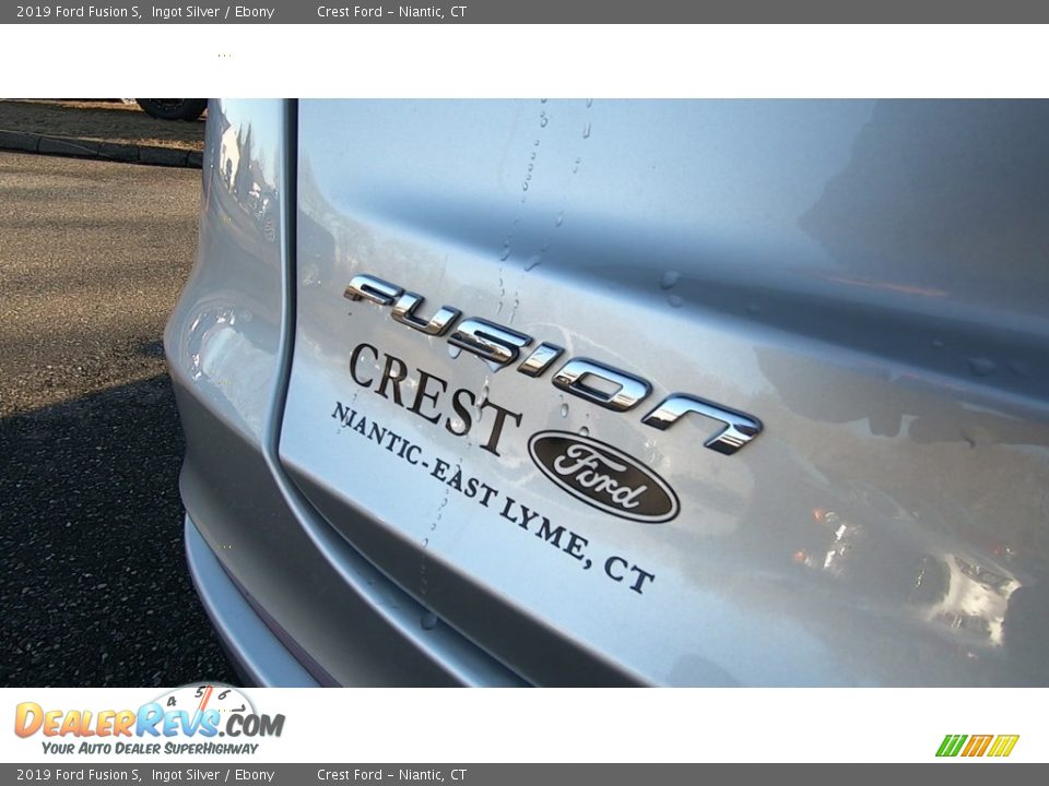 2019 Ford Fusion S Ingot Silver / Ebony Photo #9