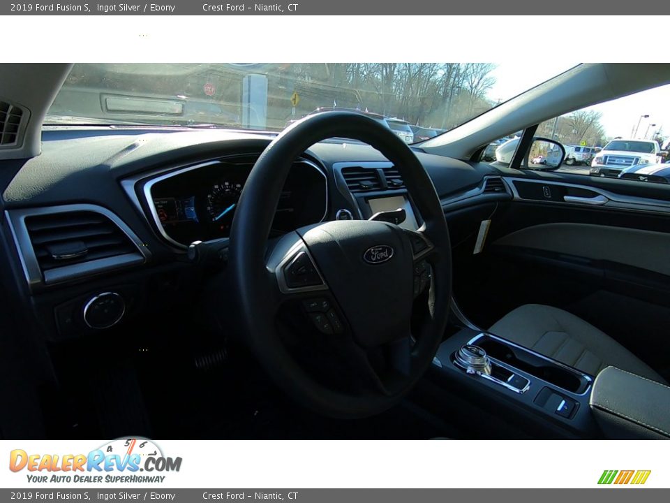 2019 Ford Fusion S Ingot Silver / Ebony Photo #10