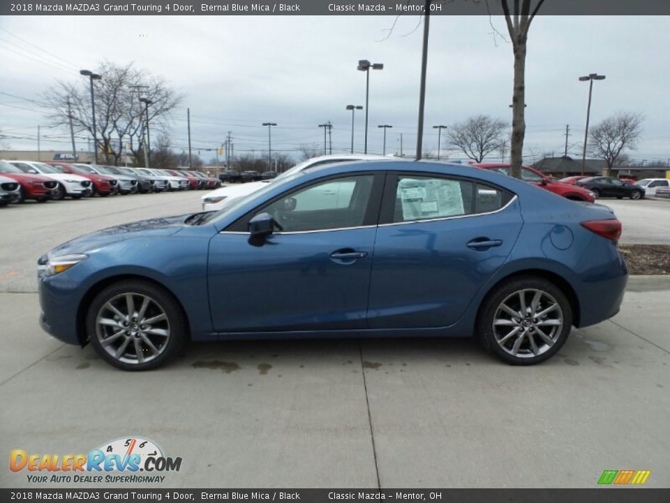 2018 Mazda MAZDA3 Grand Touring 4 Door Eternal Blue Mica / Black Photo #2