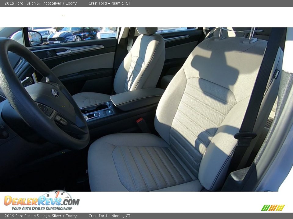 2019 Ford Fusion S Ingot Silver / Ebony Photo #11