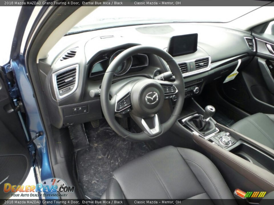 2018 Mazda MAZDA3 Grand Touring 4 Door Eternal Blue Mica / Black Photo #4