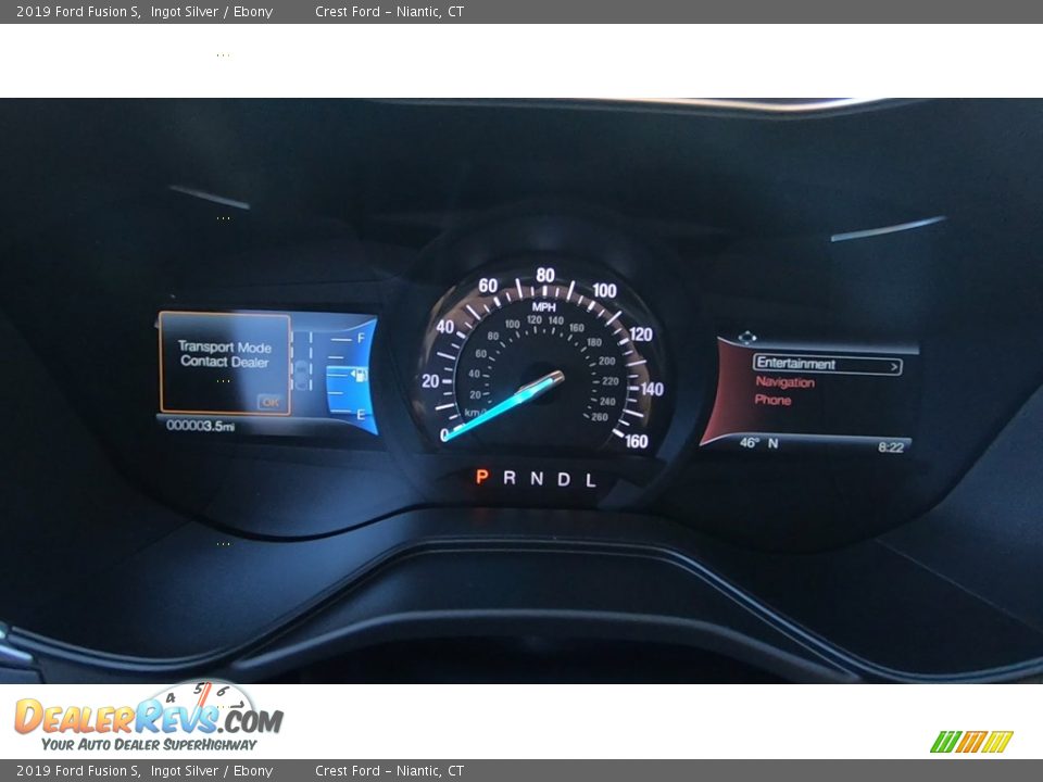 2019 Ford Fusion S Ingot Silver / Ebony Photo #13