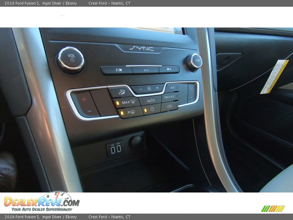 2019 Ford Fusion S Ingot Silver / Ebony Photo #15