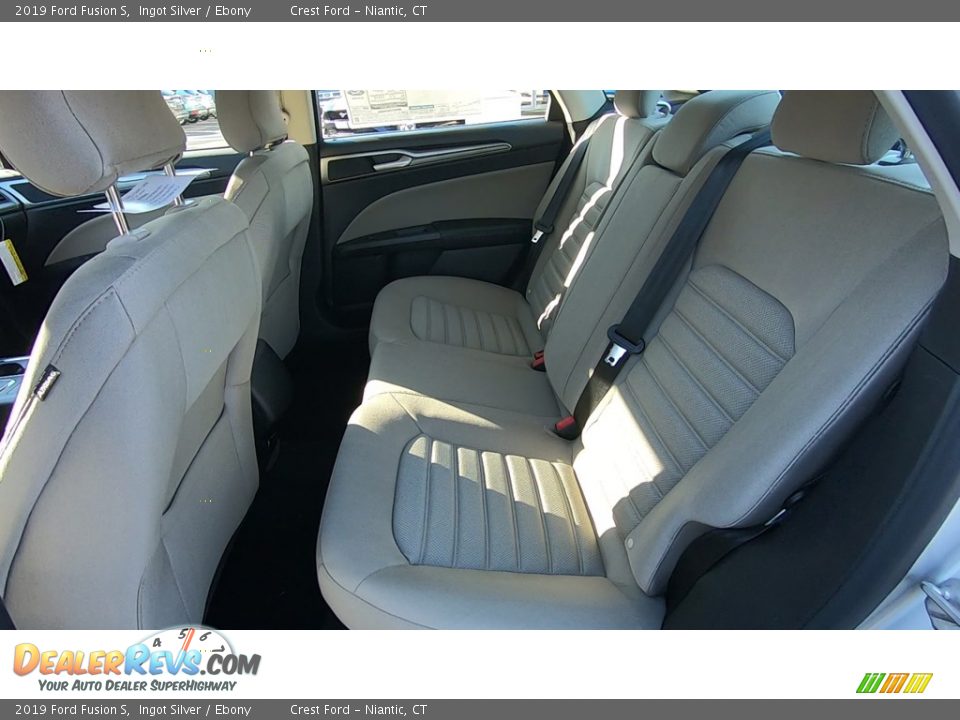 2019 Ford Fusion S Ingot Silver / Ebony Photo #17