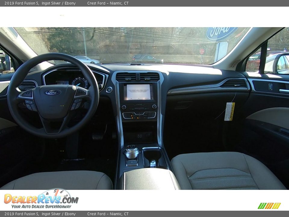 2019 Ford Fusion S Ingot Silver / Ebony Photo #18