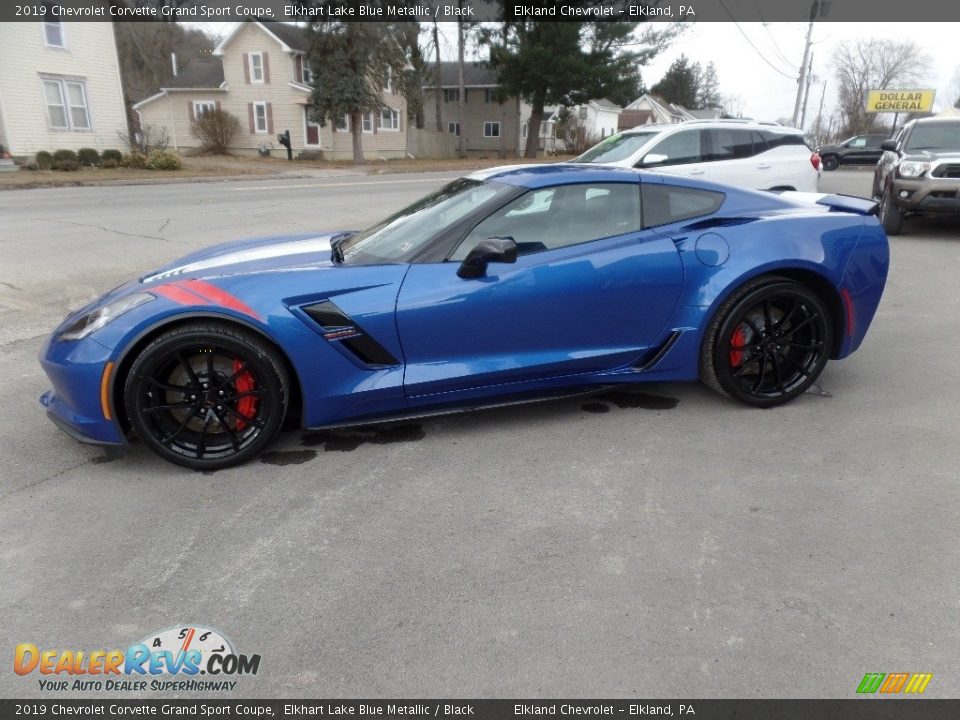 2019 Chevrolet Corvette Grand Sport Coupe Elkhart Lake Blue Metallic / Black Photo #8