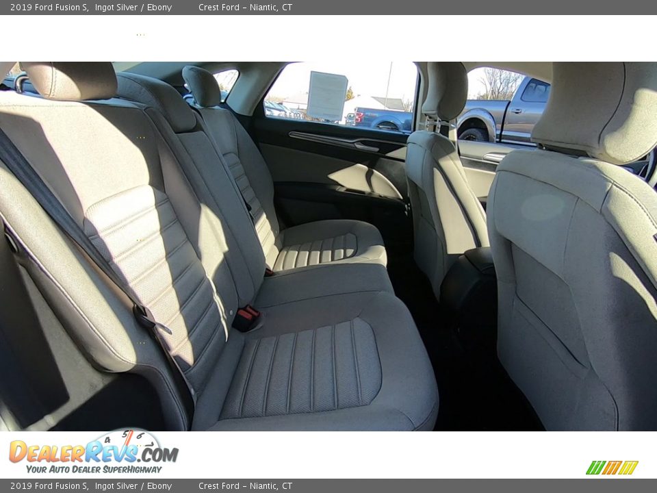 2019 Ford Fusion S Ingot Silver / Ebony Photo #22