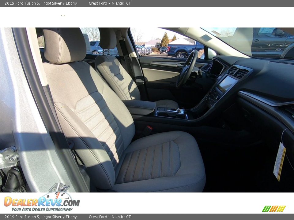 2019 Ford Fusion S Ingot Silver / Ebony Photo #23