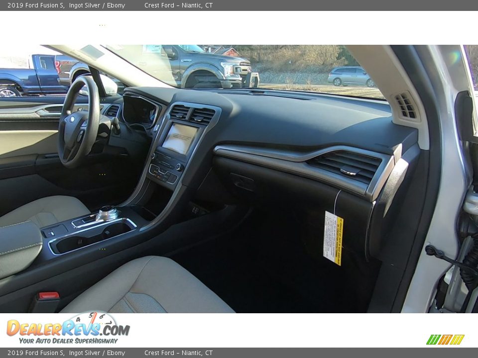 2019 Ford Fusion S Ingot Silver / Ebony Photo #24