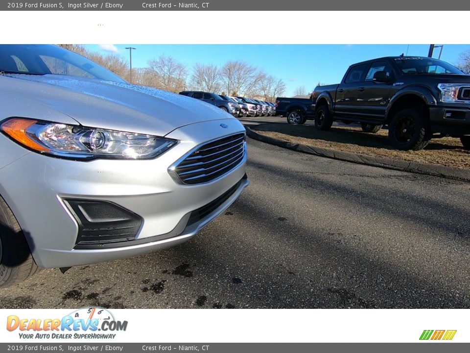2019 Ford Fusion S Ingot Silver / Ebony Photo #26