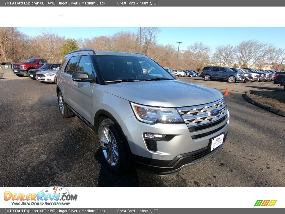 2019 Ford Explorer XLT 4WD Ingot Silver / Medium Black Photo #1