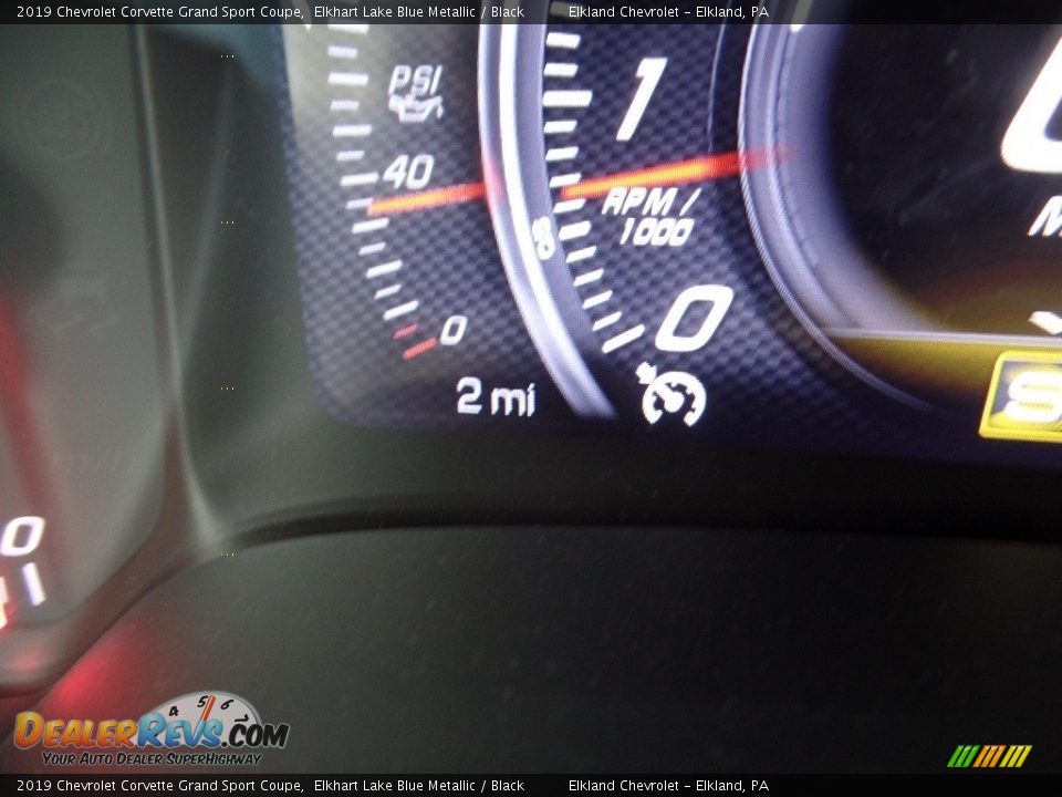 2019 Chevrolet Corvette Grand Sport Coupe Elkhart Lake Blue Metallic / Black Photo #29