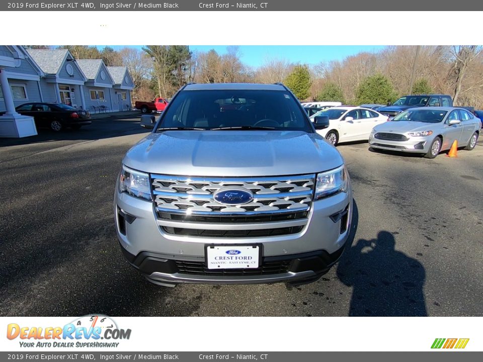 2019 Ford Explorer XLT 4WD Ingot Silver / Medium Black Photo #2
