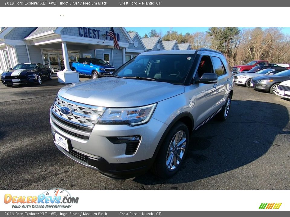 2019 Ford Explorer XLT 4WD Ingot Silver / Medium Black Photo #3