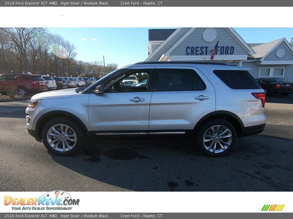 2019 Ford Explorer XLT 4WD Ingot Silver / Medium Black Photo #4