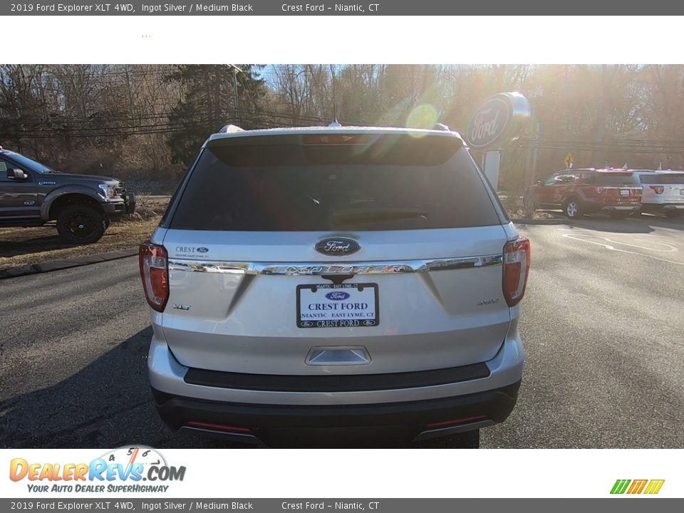2019 Ford Explorer XLT 4WD Ingot Silver / Medium Black Photo #6