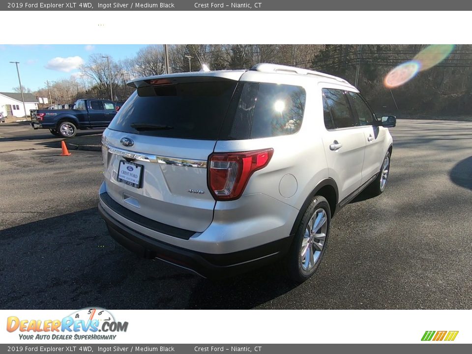 2019 Ford Explorer XLT 4WD Ingot Silver / Medium Black Photo #7