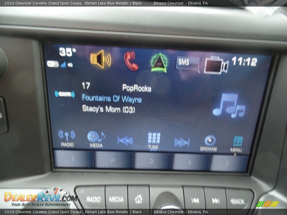 2019 Chevrolet Corvette Grand Sport Coupe Elkhart Lake Blue Metallic / Black Photo #33