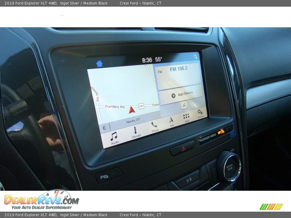 2019 Ford Explorer XLT 4WD Ingot Silver / Medium Black Photo #15