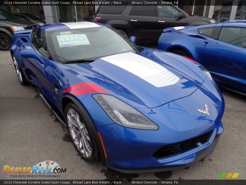2019 Chevrolet Corvette Grand Sport Coupe Elkhart Lake Blue Metallic / Black Photo #3