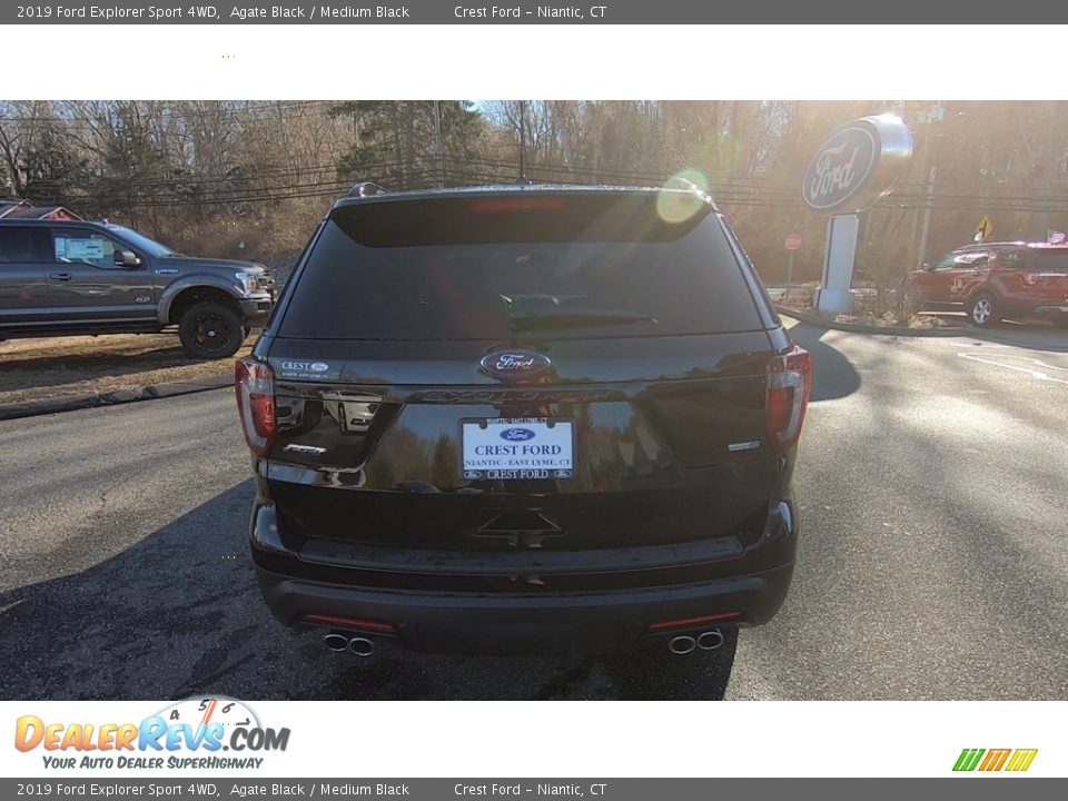 2019 Ford Explorer Sport 4WD Agate Black / Medium Black Photo #6