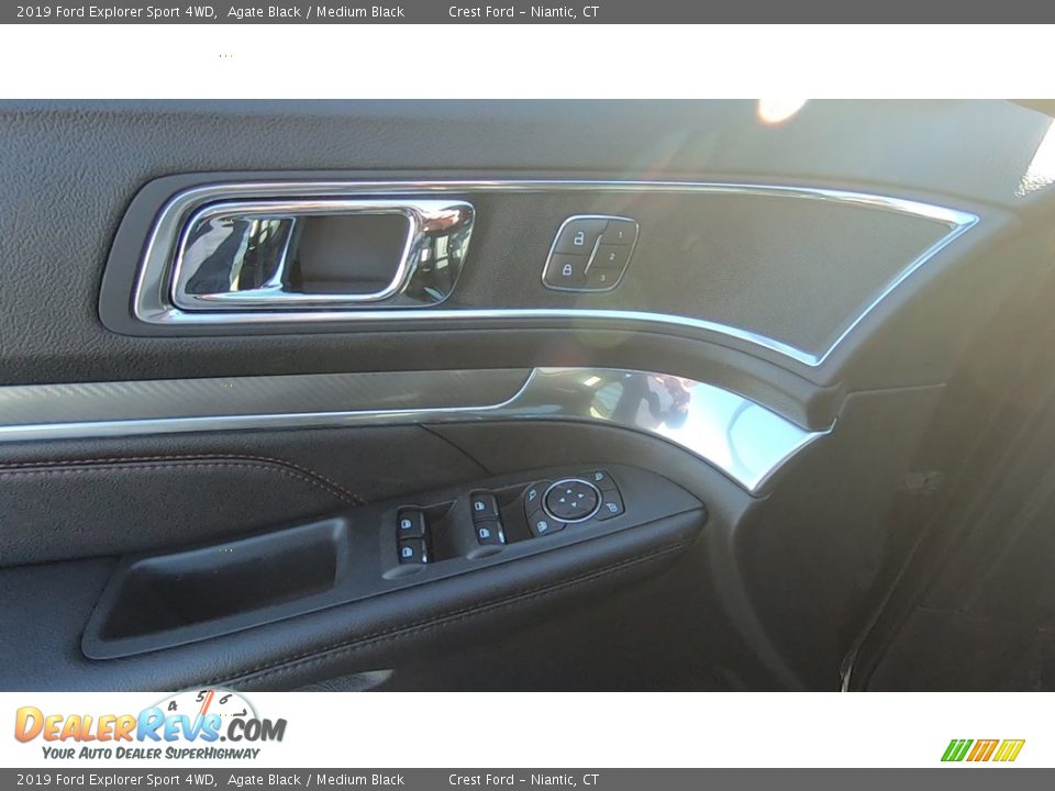 2019 Ford Explorer Sport 4WD Agate Black / Medium Black Photo #12