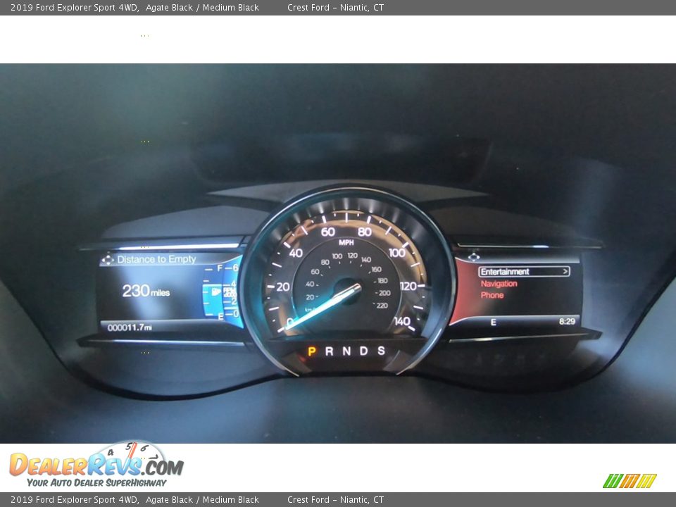 2019 Ford Explorer Sport 4WD Agate Black / Medium Black Photo #13