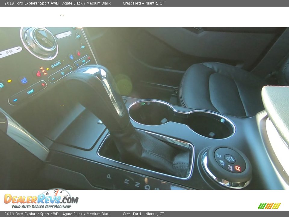 2019 Ford Explorer Sport 4WD Agate Black / Medium Black Photo #16