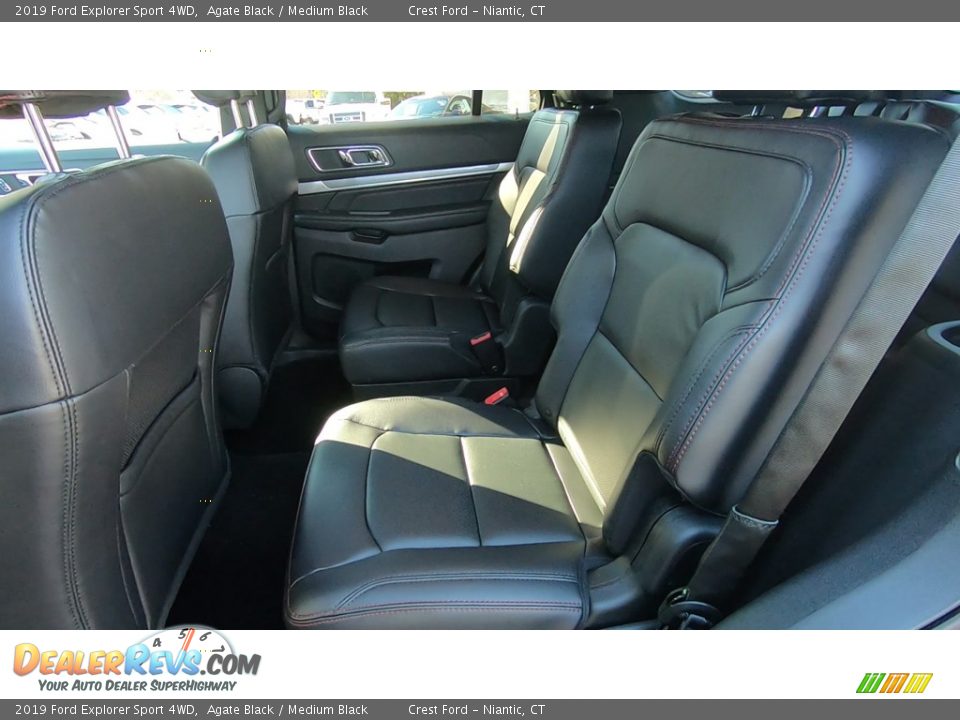 2019 Ford Explorer Sport 4WD Agate Black / Medium Black Photo #17