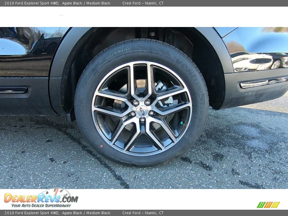 2019 Ford Explorer Sport 4WD Agate Black / Medium Black Photo #19