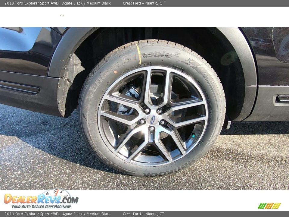 2019 Ford Explorer Sport 4WD Agate Black / Medium Black Photo #21