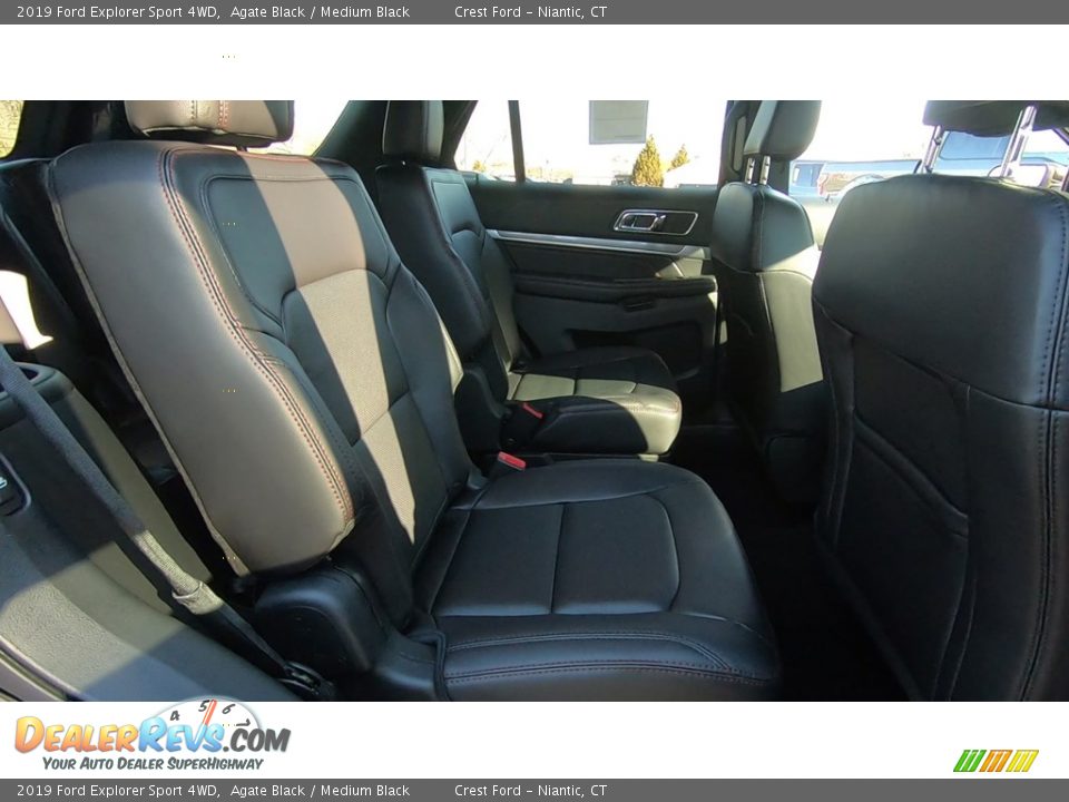 2019 Ford Explorer Sport 4WD Agate Black / Medium Black Photo #22