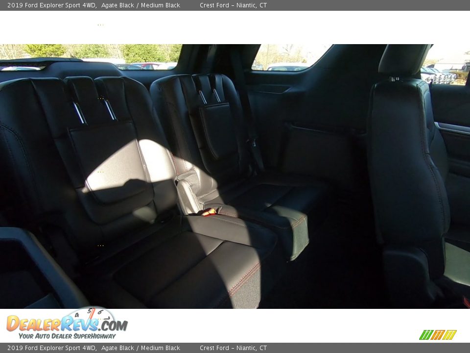 2019 Ford Explorer Sport 4WD Agate Black / Medium Black Photo #23