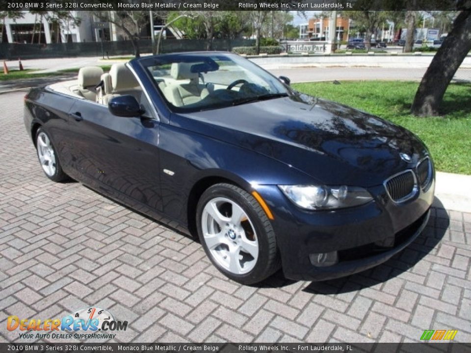 2010 BMW 3 Series 328i Convertible Monaco Blue Metallic / Cream Beige Photo #5