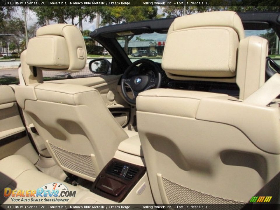 2010 BMW 3 Series 328i Convertible Monaco Blue Metallic / Cream Beige Photo #14