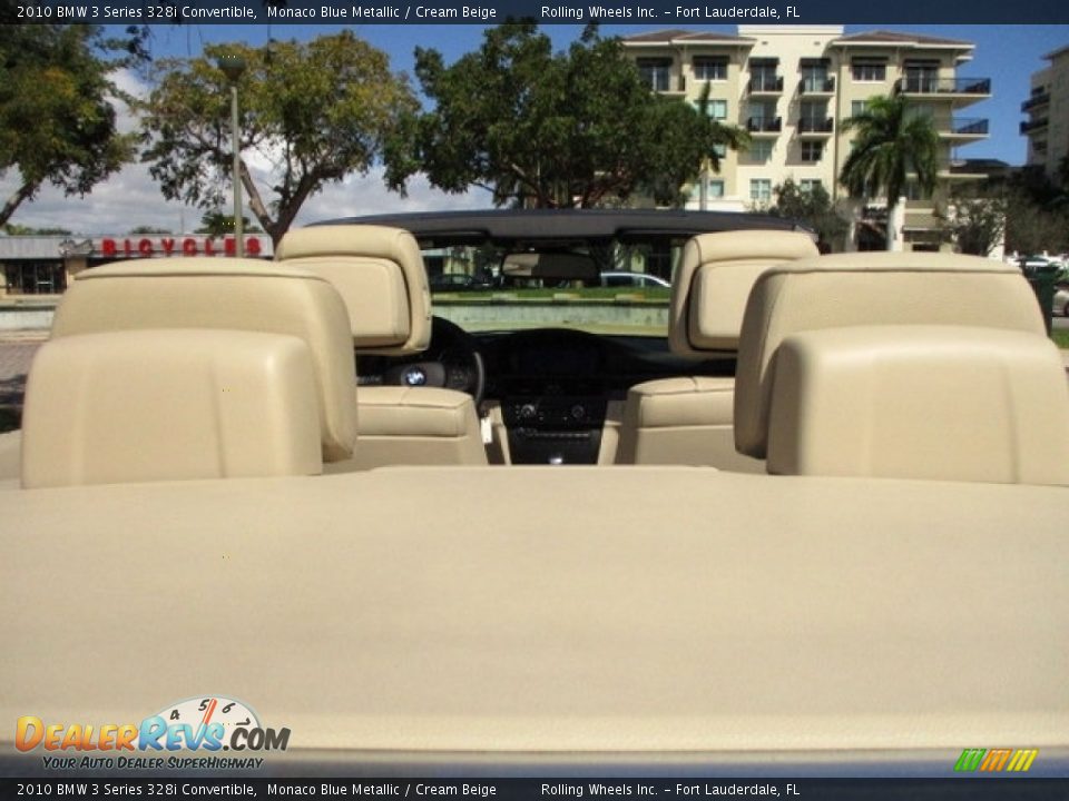2010 BMW 3 Series 328i Convertible Monaco Blue Metallic / Cream Beige Photo #16