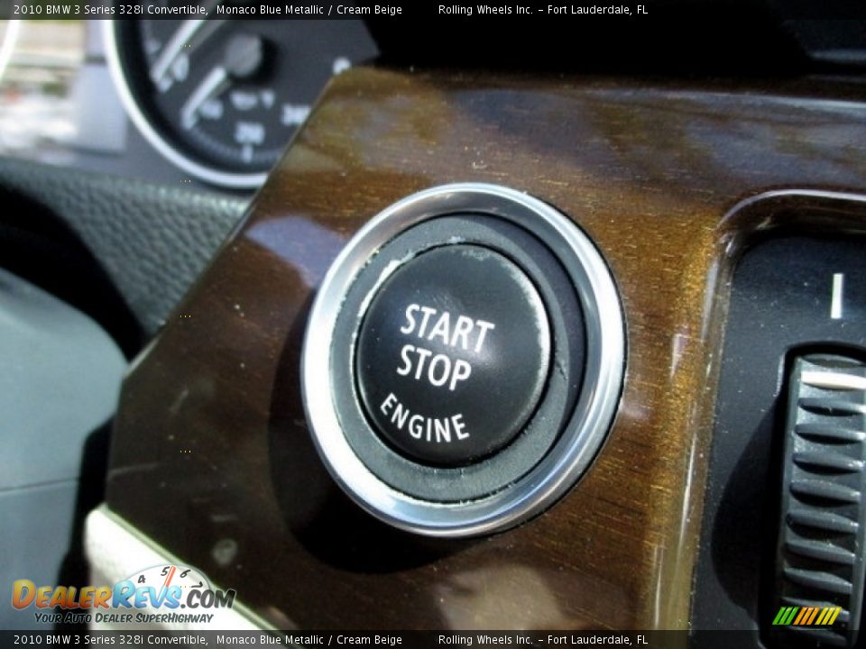 2010 BMW 3 Series 328i Convertible Monaco Blue Metallic / Cream Beige Photo #18