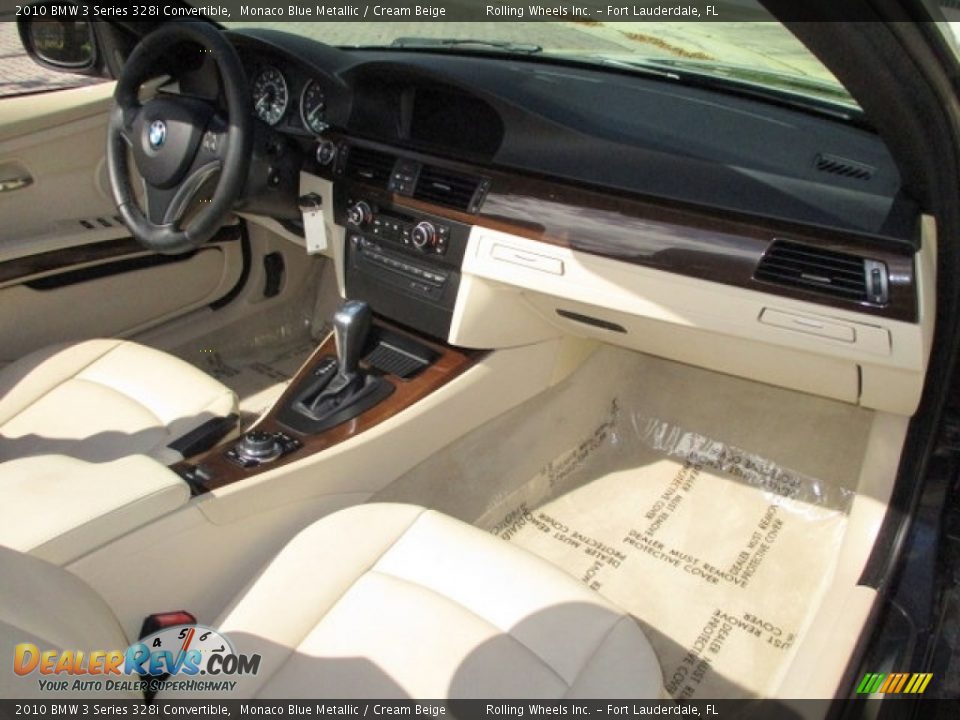 2010 BMW 3 Series 328i Convertible Monaco Blue Metallic / Cream Beige Photo #24