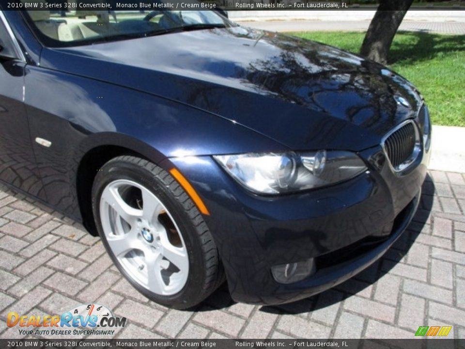 2010 BMW 3 Series 328i Convertible Monaco Blue Metallic / Cream Beige Photo #25