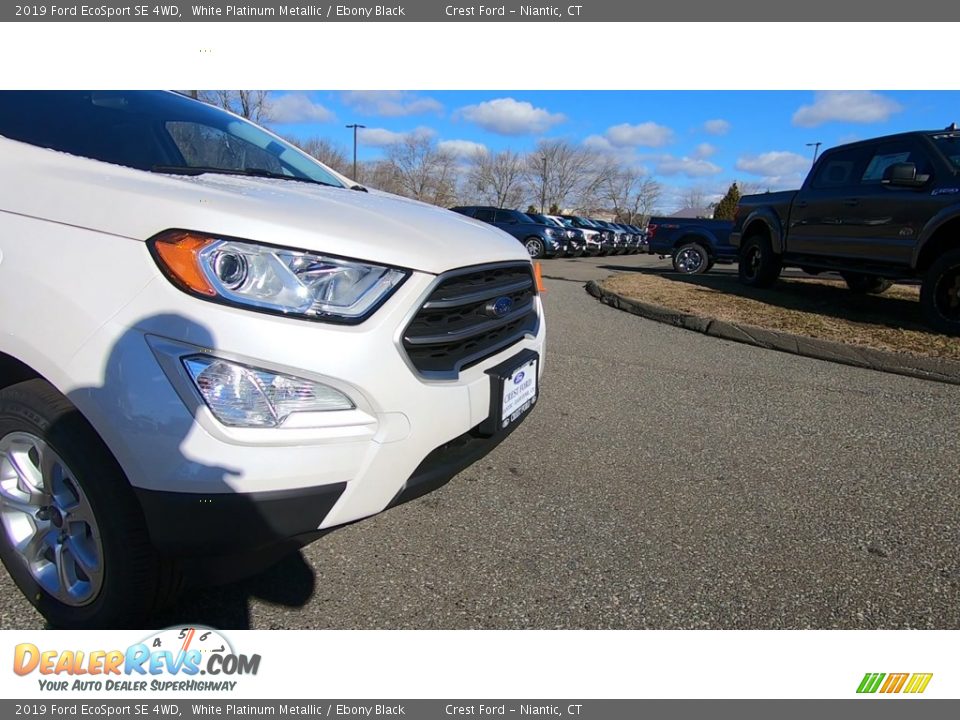 2019 Ford EcoSport SE 4WD White Platinum Metallic / Ebony Black Photo #28