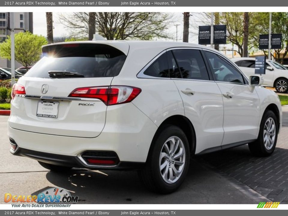 2017 Acura RDX Technology White Diamond Pearl / Ebony Photo #7